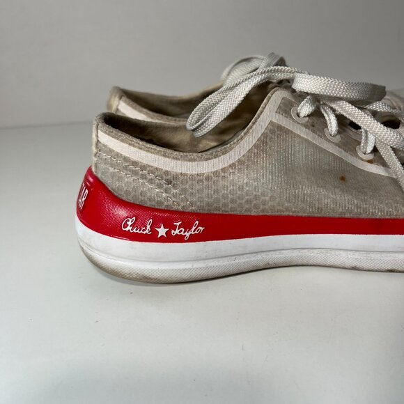 Rare Converse Chuck Taylor All Star Remix Women's 11 White Red - Picture 2 of 11